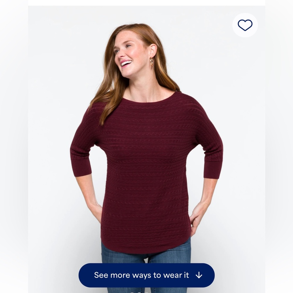 Women's Burgundy Sweater